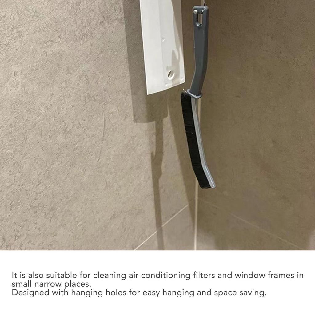 10pcs Crevice Cleaning Brush Multifunctional Hard Bristle Long Handle Groove Cleaning Tool for Dead Corners Kitchen