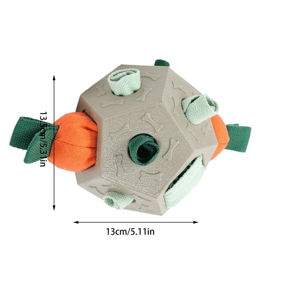 Food Dispensing Dog Toy Pet Treat Dispenser Aggressive Dog Chew Toys Small Medium Large Breeds Enrichment Ball With Squeak For