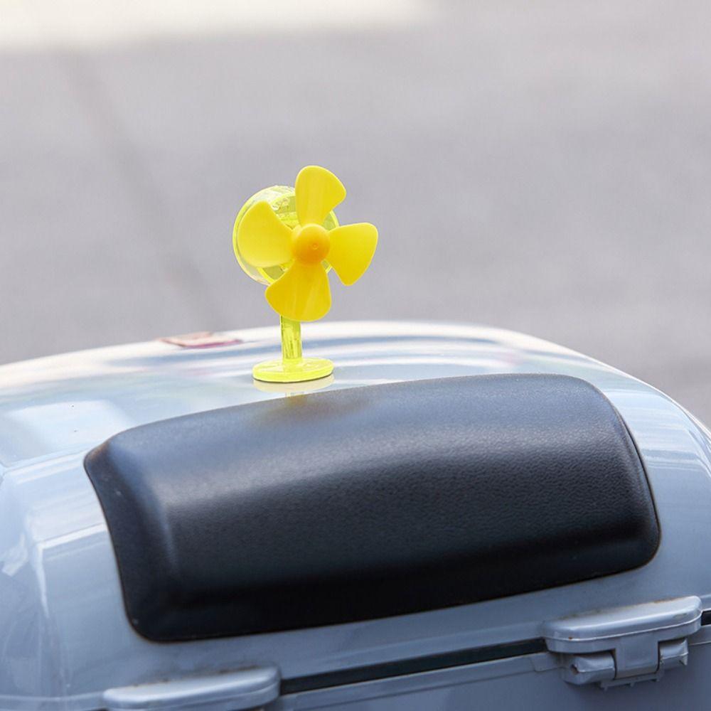 Wind-powered Luminous Wind Energy Fan Ornaments Mini Windmill LED Light  Car Rearview Mirror