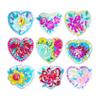 Holographic Heart Mold Silicone Jewelry Pendant Resin Mold Sparkling Flower Epoxy Mold Earring Charm Mold DIY Craft