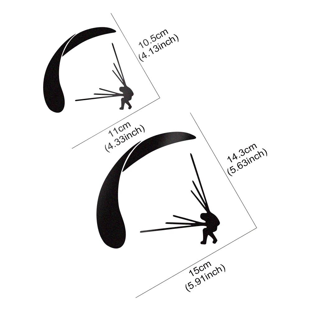 Car Paragliding Art Flying Skydive Sport Cool Stickers Vinyl Waterproof Decals Graphic Exterior Decoration Styling Accessories