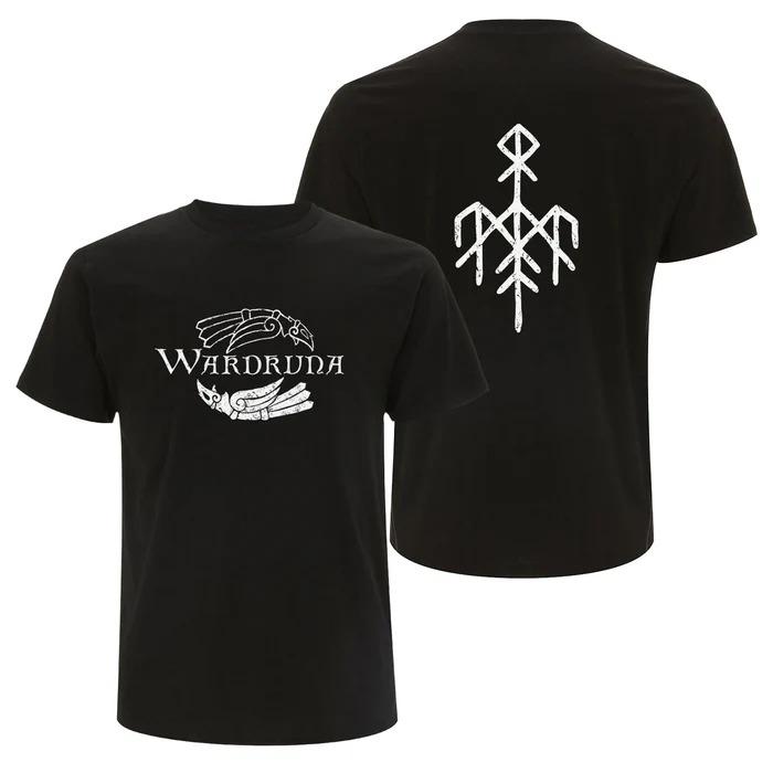 

Модный тренд лета 2025 года. Бренд Wardruna. Хлопковая футболка с принтом. Уличная одежда. Повседневная спортивная футболка с круглым вырезом для мужчин и женщин. Топ. S