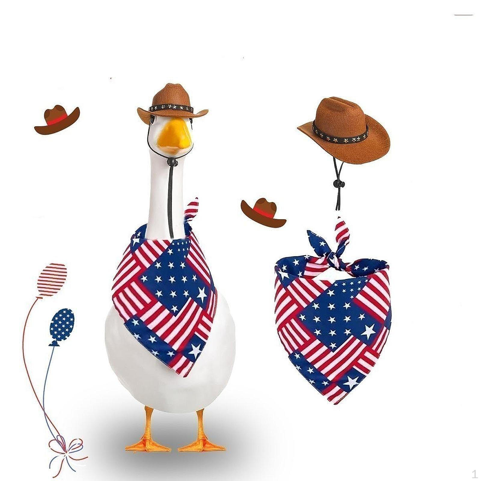 

2 Pieces Goose Outfit Set Creative Clothes for Farmhouse Party Office