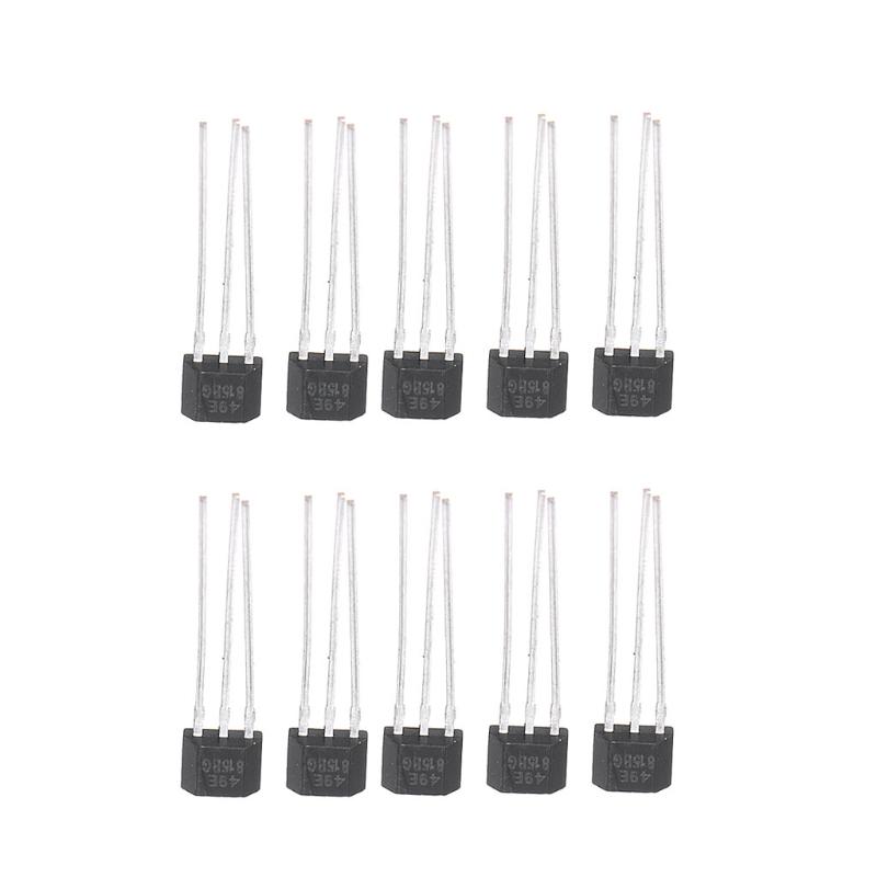 10 Uds 49E elemento Hall OH49E regulador de voltaje Sensor de efecto Hall interruptor lineal
