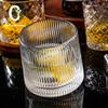Creative rotating whiskey glass thickened personality tumbler glass wine glass foreign wine beer decompression cup