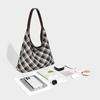 Retro Plaid Underarm Bag for Women 2025 New Style Relaxed Large Capacity Tote Bag Commuting Single Shoulder Underarm Bag