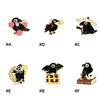 Unique Rhinestones Crow Brooch Pin Delicate Fashion Accessory for Clothings and Bags Decoration Casual Wear