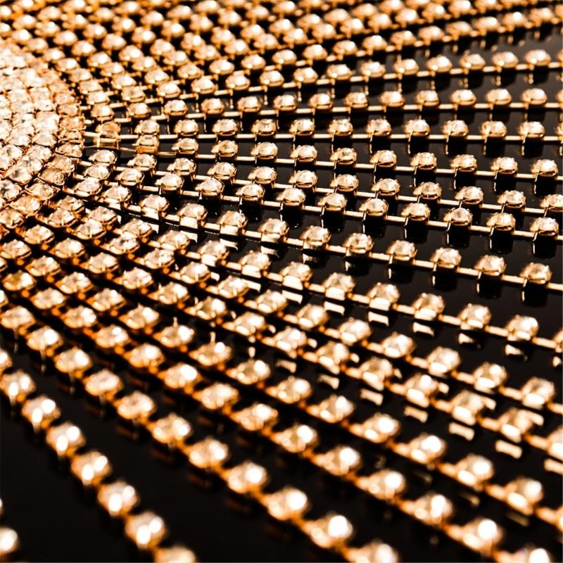 Glitzernde Strass-Kopfkette Hut für Nachtclub Maskerade-Party Haarkette Karneval Kopfschmuck Formeller Haarschmuck