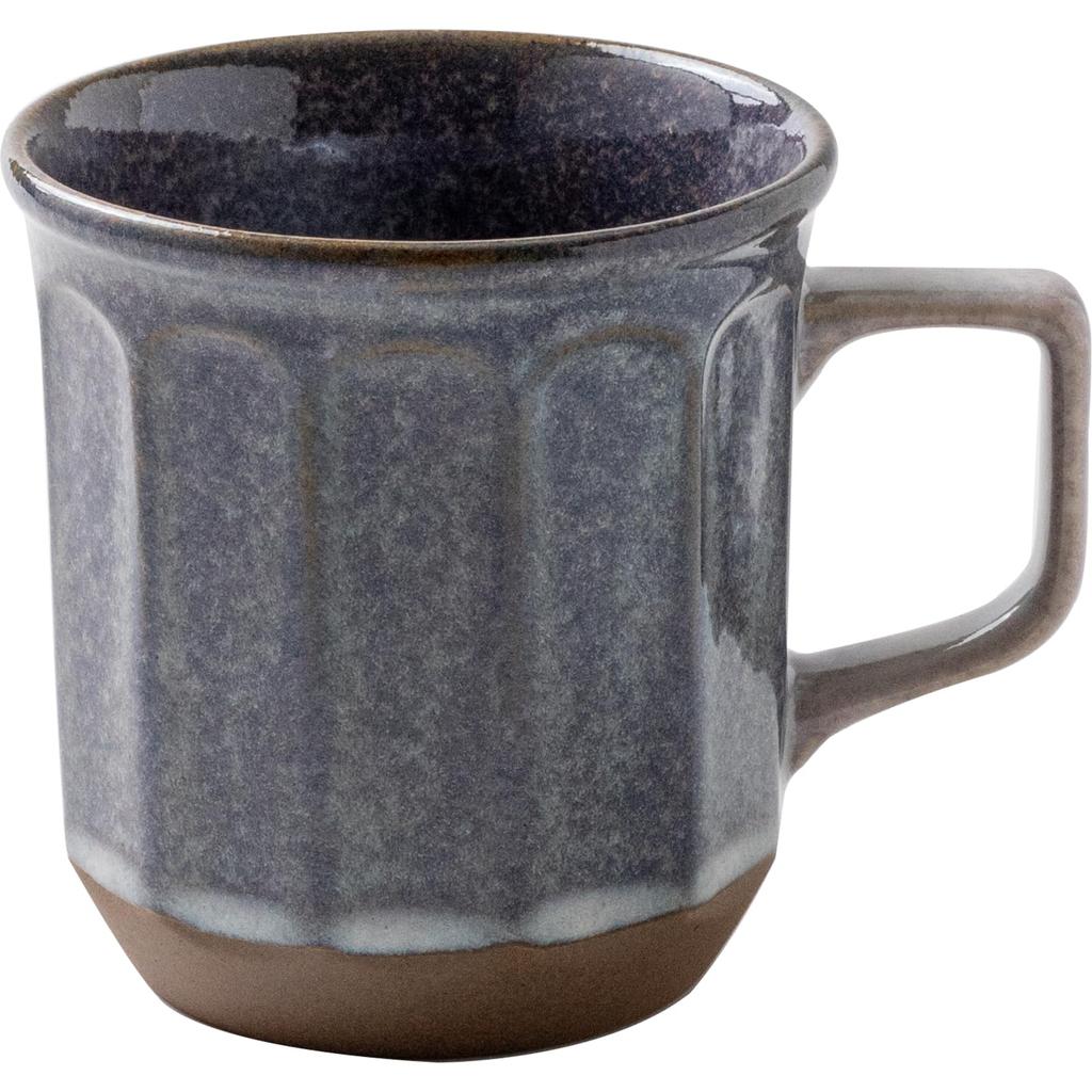 Minoru Pottery Eureka -Shinogi- Mug, Navy Wisteria