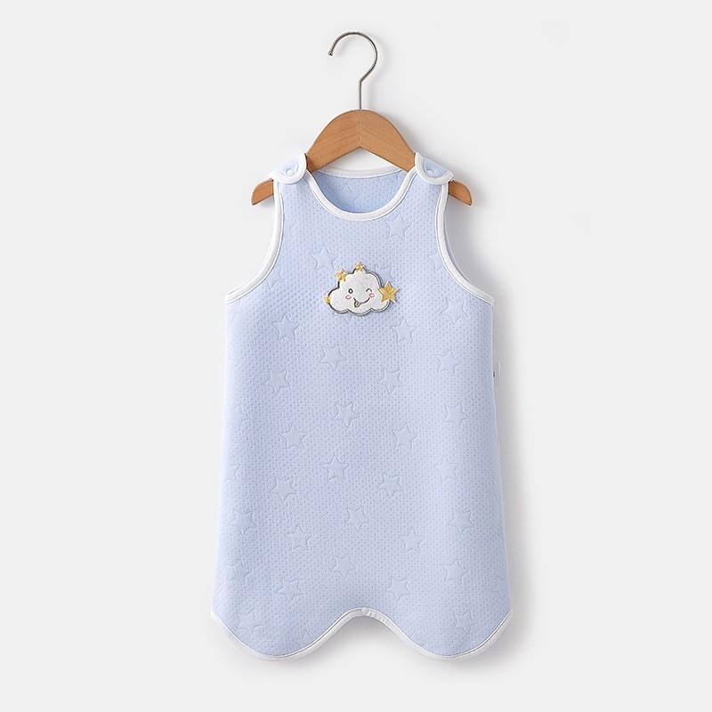 Baby Sleeveless Footed Sleep Sack With Snap Cartoon Print Cotton Toddler Sleepwear 1-3 Years