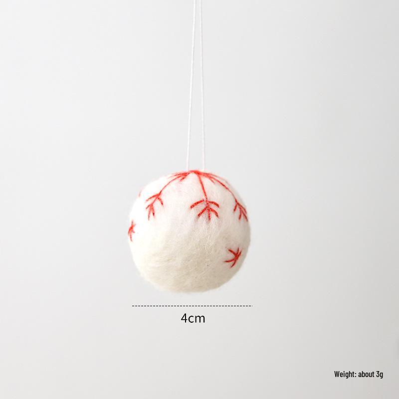 Christmas Festival Snowflake Pendant: Felt Gingerbread Cartoon Ornament
