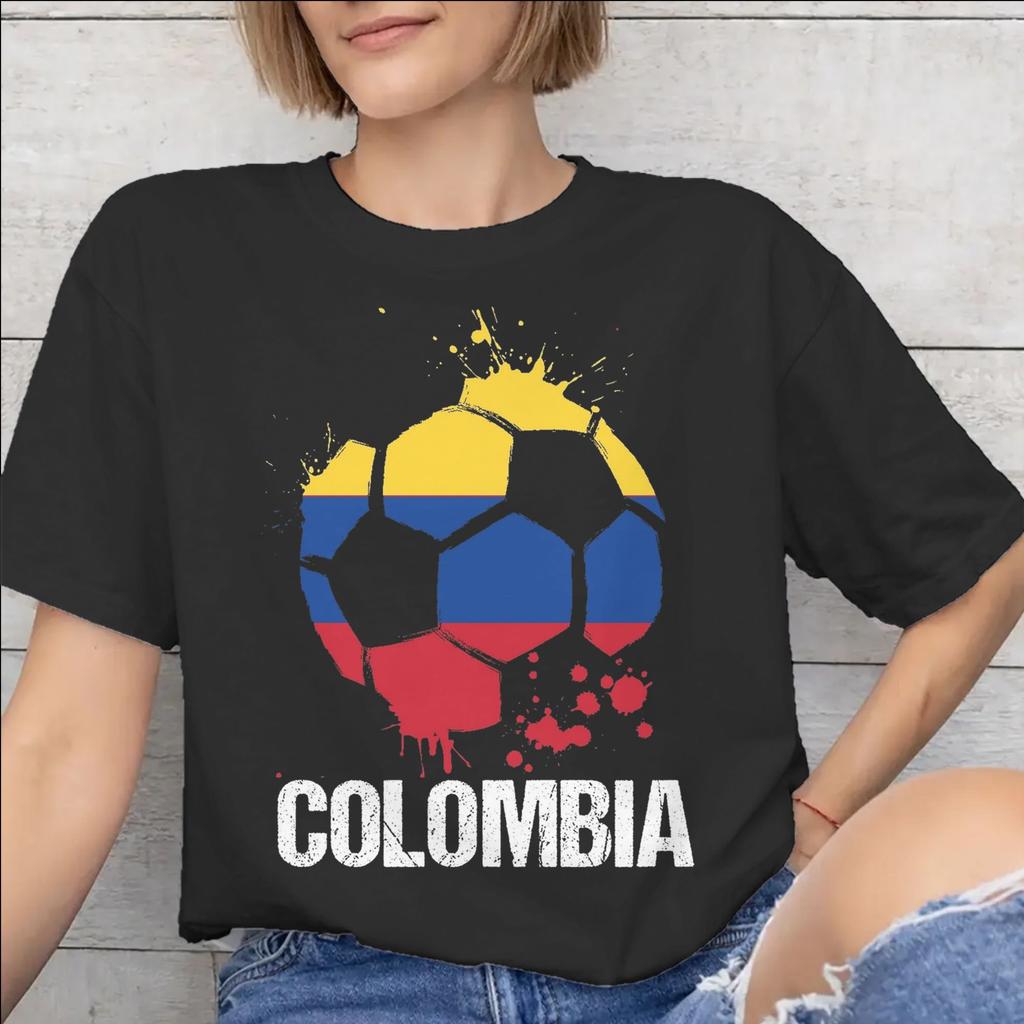 Colombia Flag Merch Unisex T Shirt Cotton Tee Graphic Print Tshirt Clothes