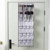 Non-woven Fabric Hanging Bag with Hook 24 Mesh Pocket 6 Layers Large Capacity Foldable Over Door Hanging Hat Shoe Storage Pouch Organizer Home