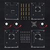 Raspberry Pi 4B/3B+ Multi-Layer Acrylic Cluster Case with Fan (2-10 Layers)