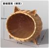 Imitation Rattan Woven Cat Bed All Season Cat House Moisture-proof Breathable Feline Cottage for Summer Ventilated Cats Hammock