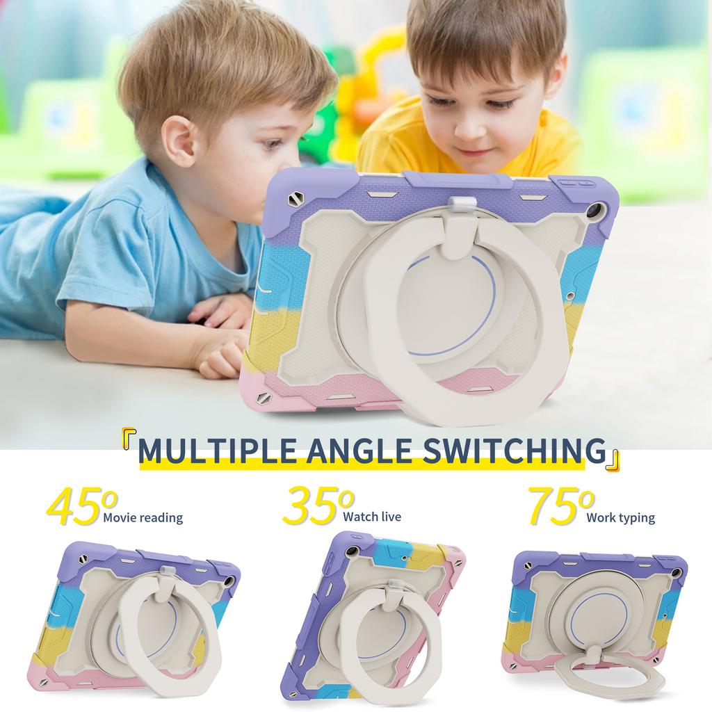 Stand Handle Grip Case For iPad Air 4 5 Pro11 2018-2022 1-2-3-4th 10.2 7-8-9th Gen Air 3 2 Pro 10.5 9.7 2017 2018 Rotating Cover