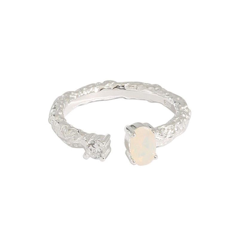 Stylish Minimalist S925 Silver Ring For Women With Trendy Geometric Shape Ideal For Everyday Wear