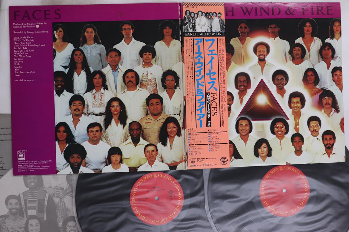 

LP Record EARTH WIND & FIRE - Faces 40AP19401 CBS SONY 1980 Japan Obi Soul/Funk Used