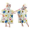 Foldable Children Beach Towel Hooded Wrap Cloth Comfortable Kids Cape Beach Bath Robe Comfortable Cloak Bath Towel