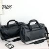 Multi-carry Sports Bag Travel with Independent Shoe Compartment Zipper Closure Large Solid Color Gym Capacity Waterproof Fitness Handbag for Men Women