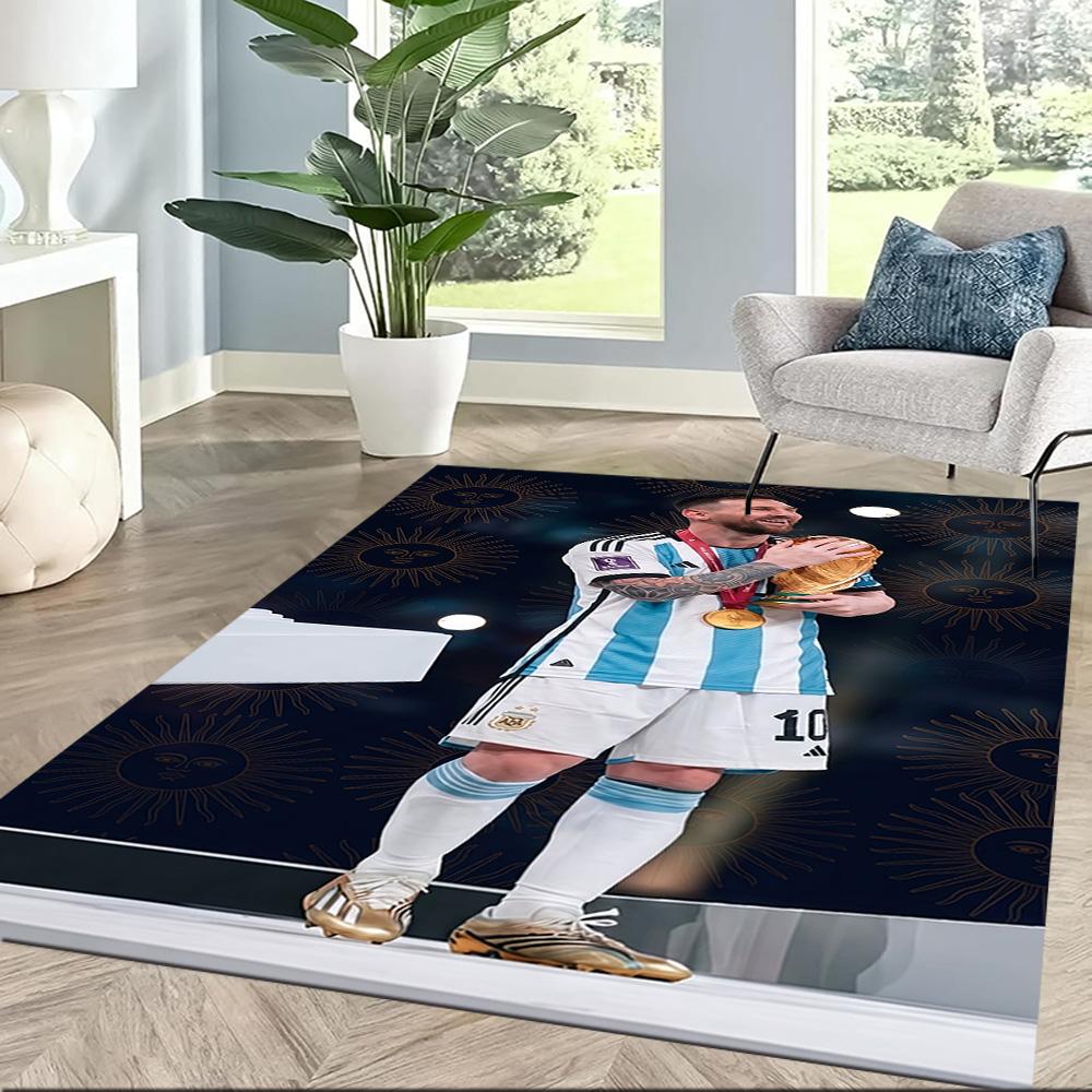 Messi 6 Area Rug Perfect for Balcony Outdoor Bedrooms Hallway Antislip Carpet Anime Office Decor Spiritual Gift