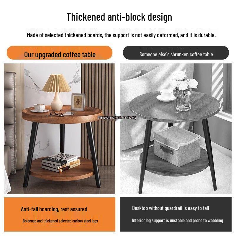Double-Layer Floor Storage Rack: Perfect for Kitchen, Living Room, Bedroom, Coffee Table, or Bedside; Easy Installation