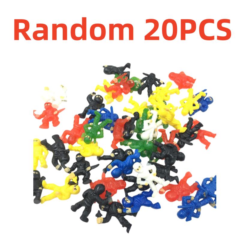 

20 ШТ. Разноцветные Мультяшные Ниндзя Маленькие Игрушки Веселая Коробка-Сюрприз Подарок на Пасхальное Яйцо Аксессуары-Подвески для Рюкзака Подарок на День Рождения Креативный