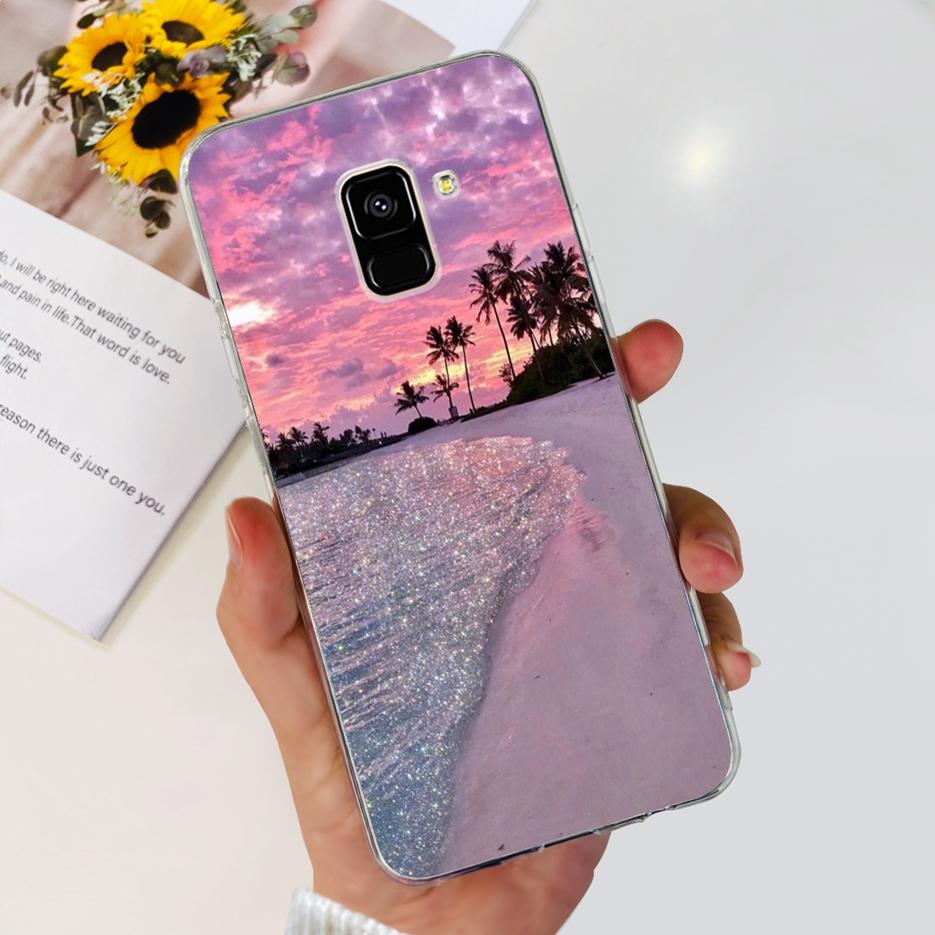 For Samsung Galaxy A8 Plus 2018 Case SM-A730F Luxury Painted Cover Soft Silicone Phone Case For Samsung A8 2018 A530F A8+ Fundas