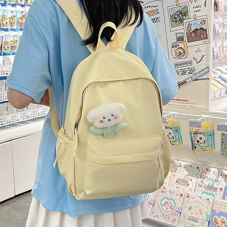 Schoolbag School Bag Girls Middle School Students High School Students College Students Simple Versatile Girl Heart Teenage Treasure Backpack Women