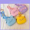 Childrens Single Shoulder Bag Pu Material Breathable Durable Girls School Cute Bow Design