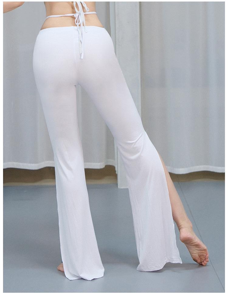 Belly Dance Slim Fit Flared Pants - Women's Beginner Modal Trousers for Oriental Dance Performance