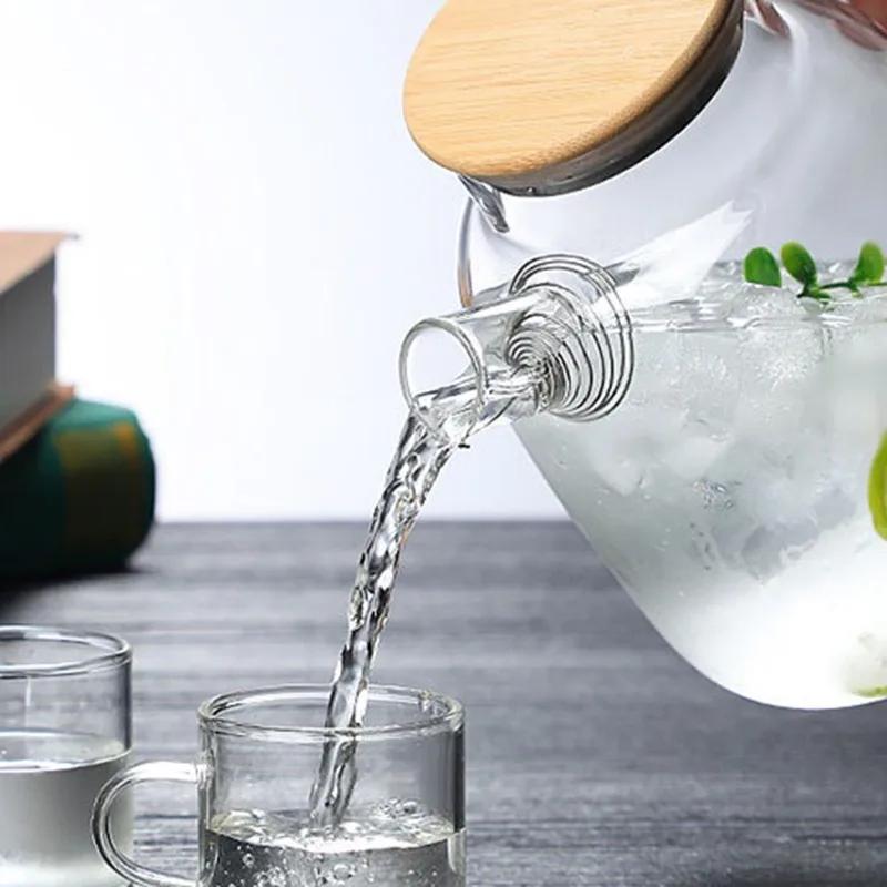 5pcs Teapot Stainless Steel Spring Teapot Nozzle Strainer Set Portable Filter Teapot Strainer Tea Replacement Tea Accessories