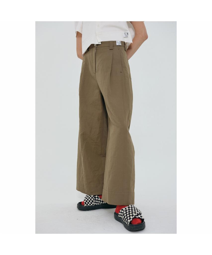 RECODE Linen Wide Pants_Rqpam24579Khx