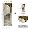 3D abnehmbare Simulation Treppe Stein Höhle Tür Aufkleber Landschaft große Haustür dekorative Aufkleber, Schlafzimmer Wohnzimmer