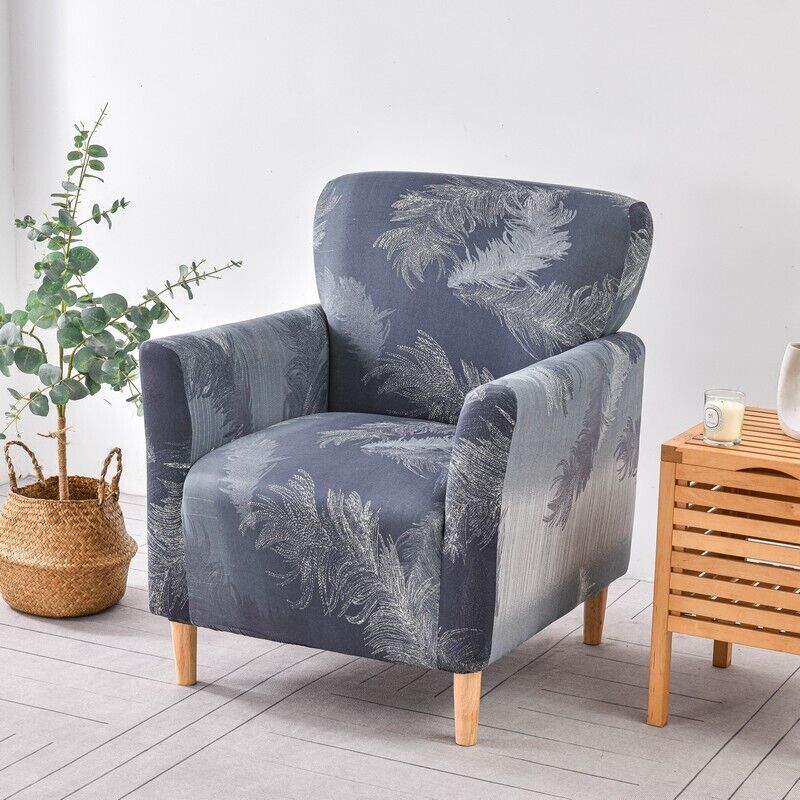 Floral Stretch Chair Cover Sofa Single Armchair Slipcover Highbackrest Protect Living Room Furniture Protector Home Decoration