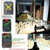 LED Workshop Light For Cordless Tool Batteries Adjustable Clamp Design 2 Mode Portable Task Lighting