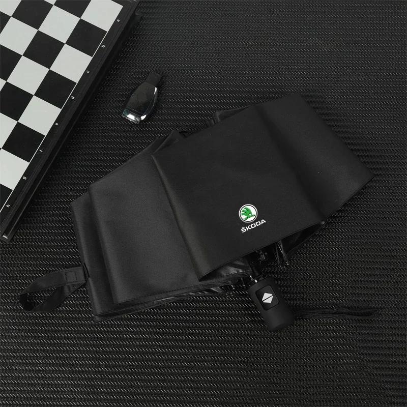 

Car Sticker Auto Accessories Car Auto-folding Automatic Umbrella/Sunshade For Skoda Skoda Octavia 2 3 Fabia Superb Rapid Kodiaq чёрный