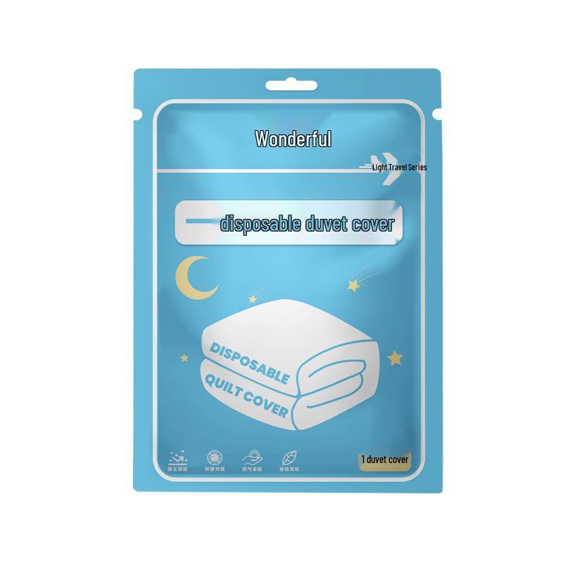 Odporny na podróże jednorazowy 4-częściowy zestaw pościeli: Prześcieradło włókninowe, Poszwa na kołdrę, Kołdra pyłoszczelna dla hoteli, Rozmiar podwójny