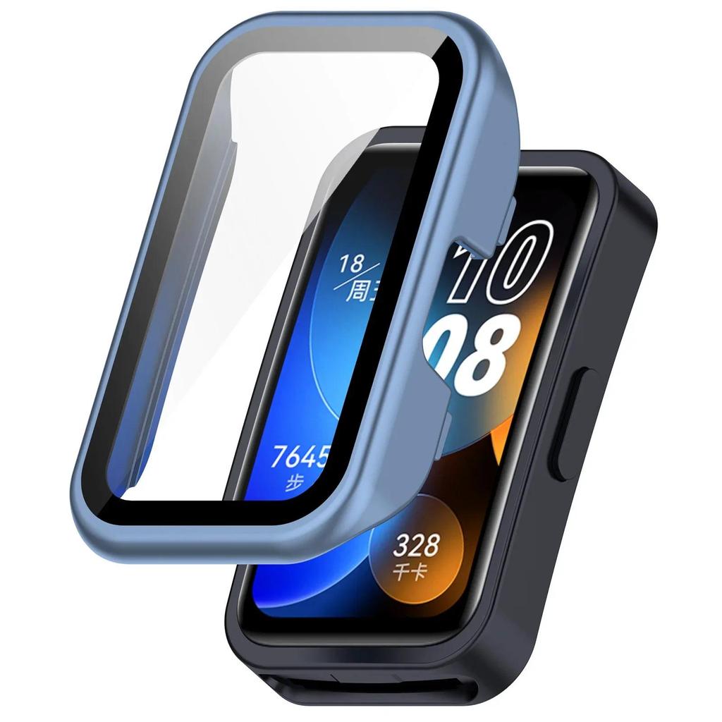 Case+Glass for Huawei Band 10 9 8 Anti-falling HD Screen Tempered Glass Film Protective PC Shell for Huawei Band 9 10 Cover Case