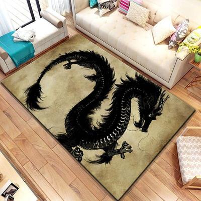 Chinese Dragon HD Custom Carpet Home Decor Camping Mat Kitchen Mat for Washroom Floor Mat Yoga Mat Rugs Living Room Cute Rug