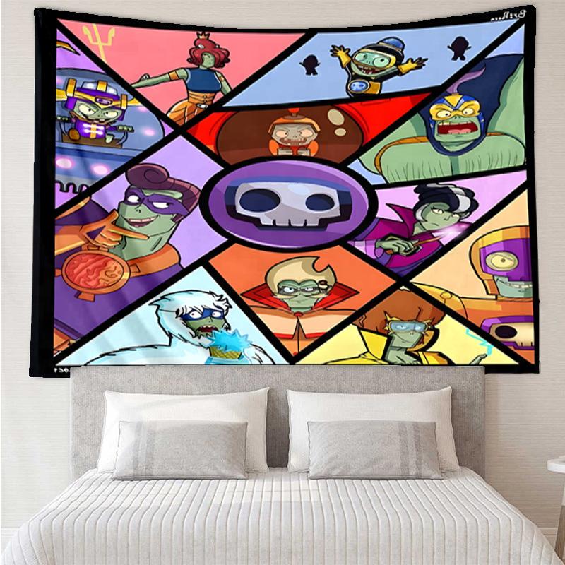 Vibrant Battle Zombies Tapestry Hanging for Bedroom,Livingroom, Playroom,Decor Art Room Wall Tapestry Holiday and Birthday Gifts