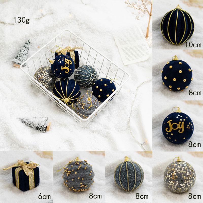 Goldfarbener Weihnachtsbaumschmuck – Hängende Kugeldekoration für Feiertage