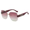 Trendy Women No Frame Sunglasses UV Protection Cut Edge Design Fashion Shades for Women Export DS-23034