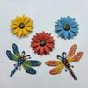 Metal Bee Wall Hanging Sculpture Indoor Outdoor Yard Sculpture Art Garden Statue