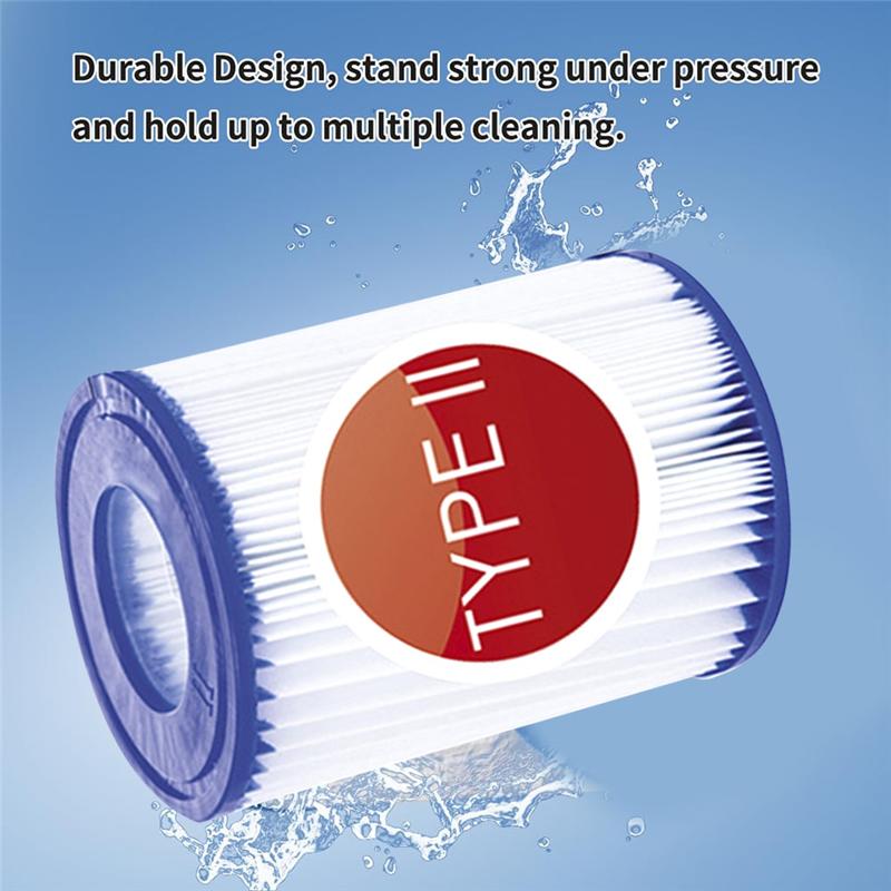 For 58094 Type II For Above Ground Pool Filter Cartridge Replacement For 58383, Hot Tubs Compatible Pump Filter Unit