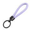 Schlüsselanhänger Lanyard Geflochtenes Seil Kunstleder Angenehmer Griff Schlüsselanhänger Aufhängeseil mit Zinklegierung Schnalle Schlüsselring