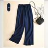 Wide Leg Cotton Linen Pants Women High Waist Spring Autumn New Style Loose Fit Slimming Breathable Plus Size Casual Straight Leg Pants