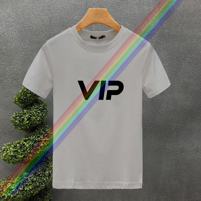 New High Quality Oversized Luxury Brand  Vip Letter 100% Cotton Print Tees Summer Harajuku For Men/Women Short Sleeve T-shirt