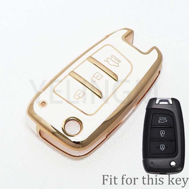 For Hyundai Sonata Santafe Verna Tucson Celesta Accent Creta Kona Elantra Solaris I30 I35 I40 Ix35 Tpu Car Remote Key Cover Case