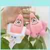 Adorable Plush Starfish Panda Keychain Doll Soft Toy In Pink Green And Light Blue Colors